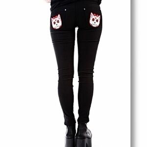 Banned Apparel Hand Me Those Pants in Kitty Calaveras black pants size 28